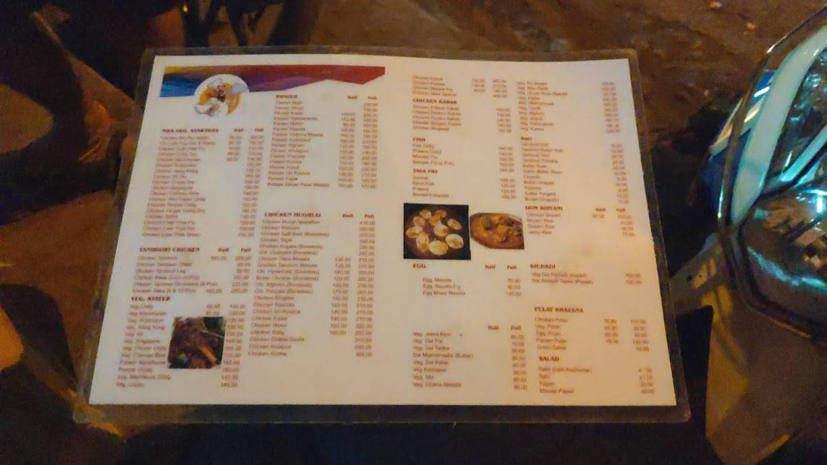 Shekhar Family Restaurant menu