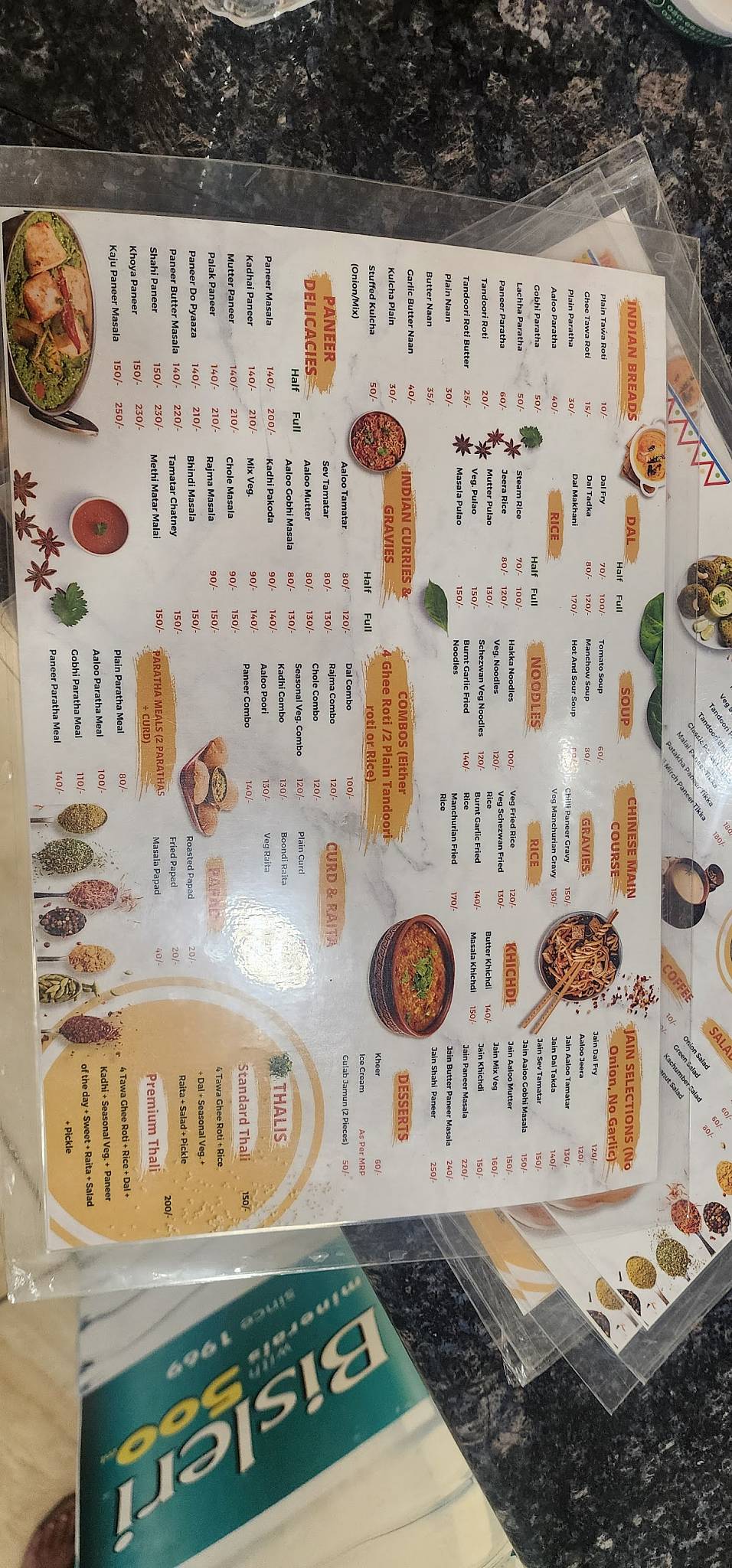 Shree Govardhan Rasoi menu