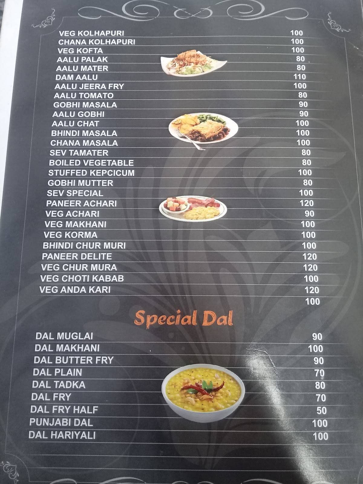 Shubham Restaurant menu