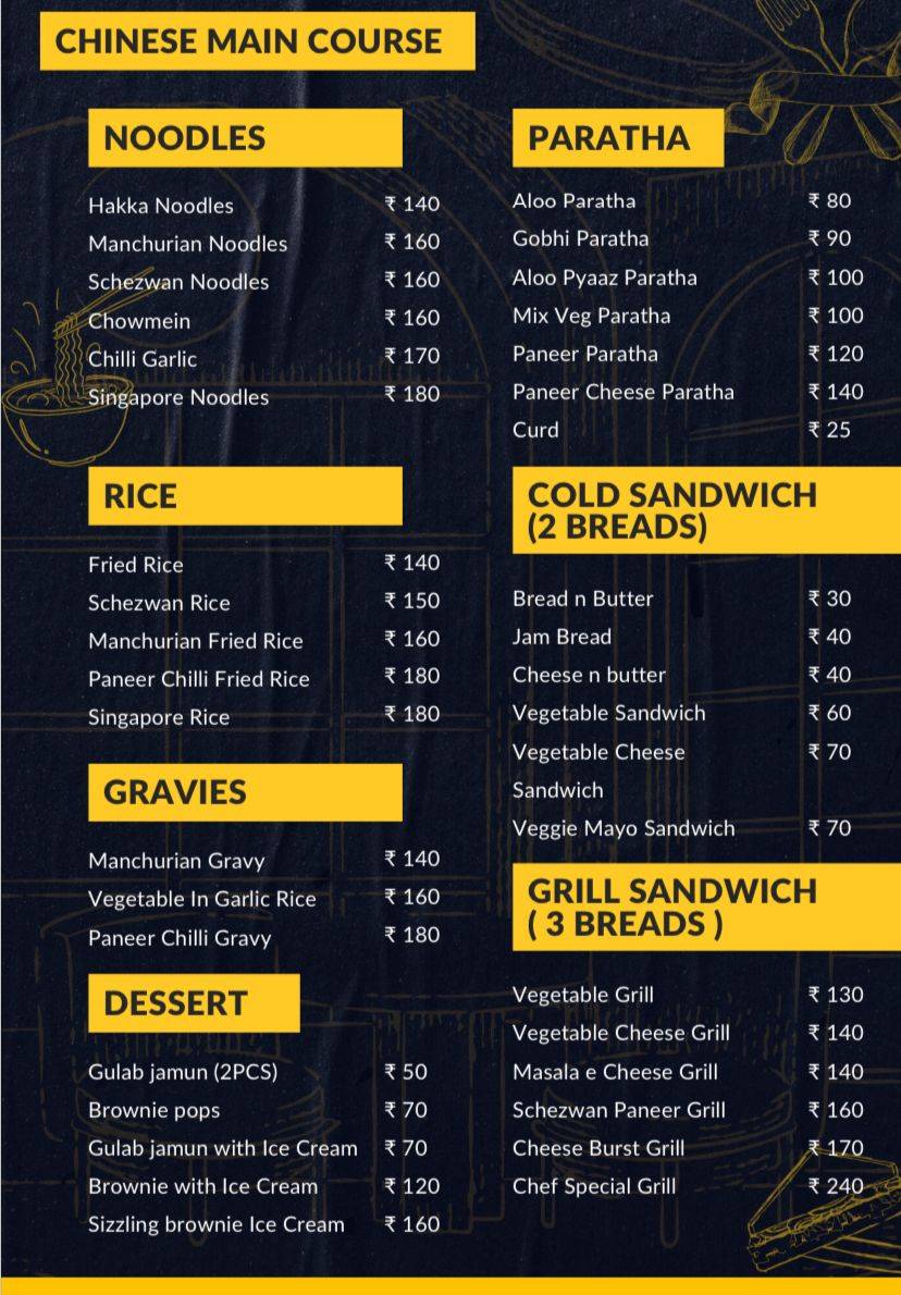 Smile 'n' Bite Restaurant menu