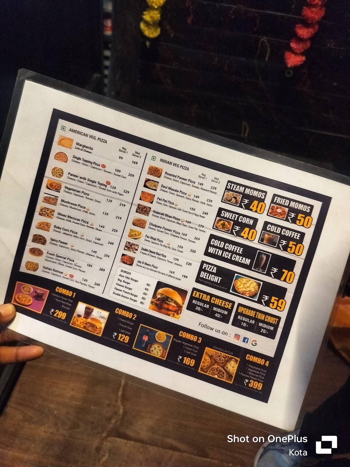 Smoki’n Hot Pizza Box menu