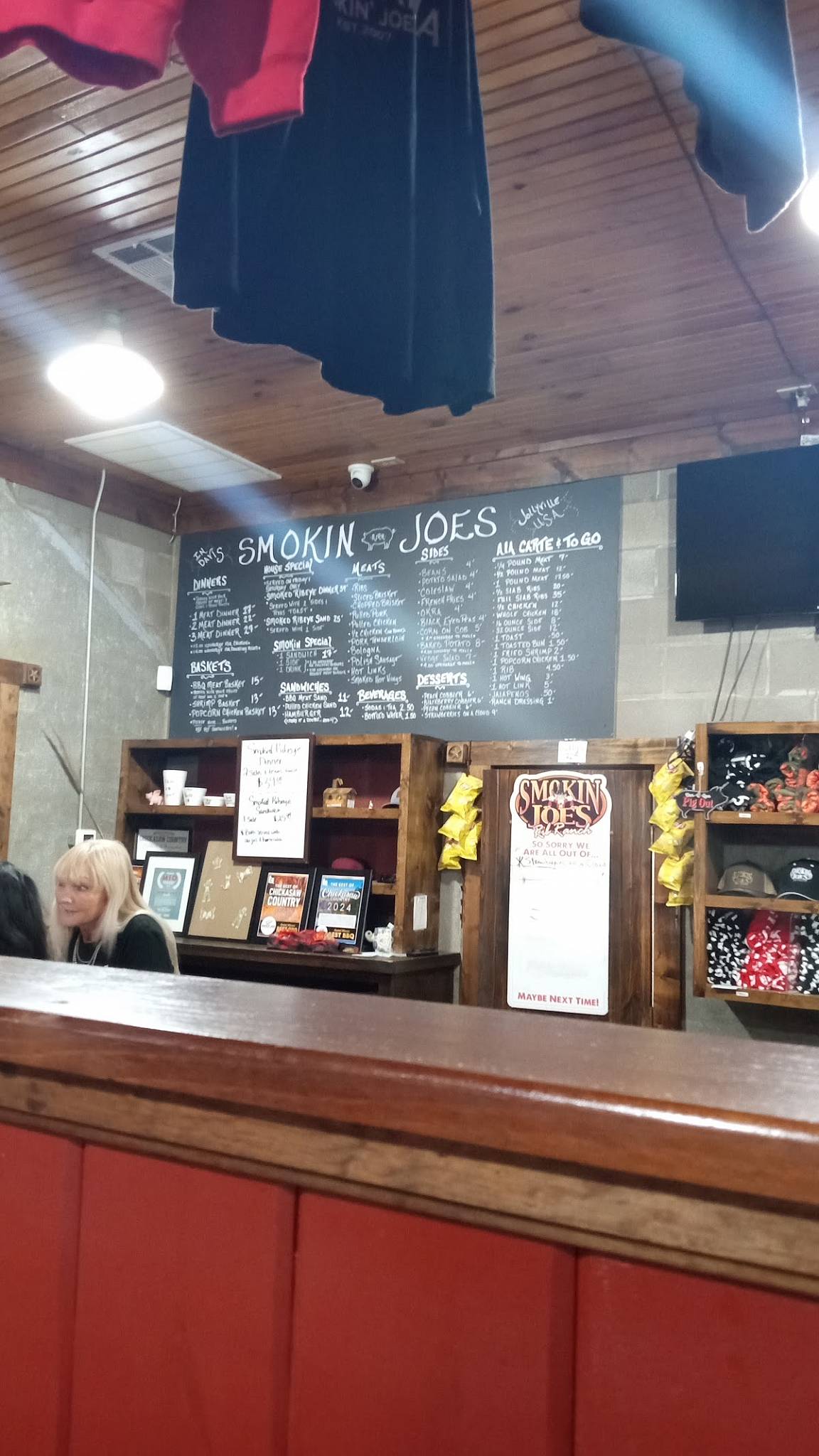 Menu at Smokin' Joe's Rib Ranch BBQ, Davis