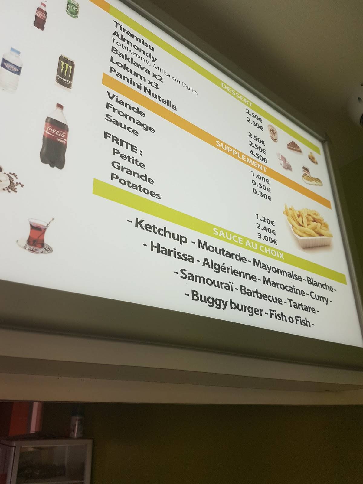 Menu de Snack Istanbul