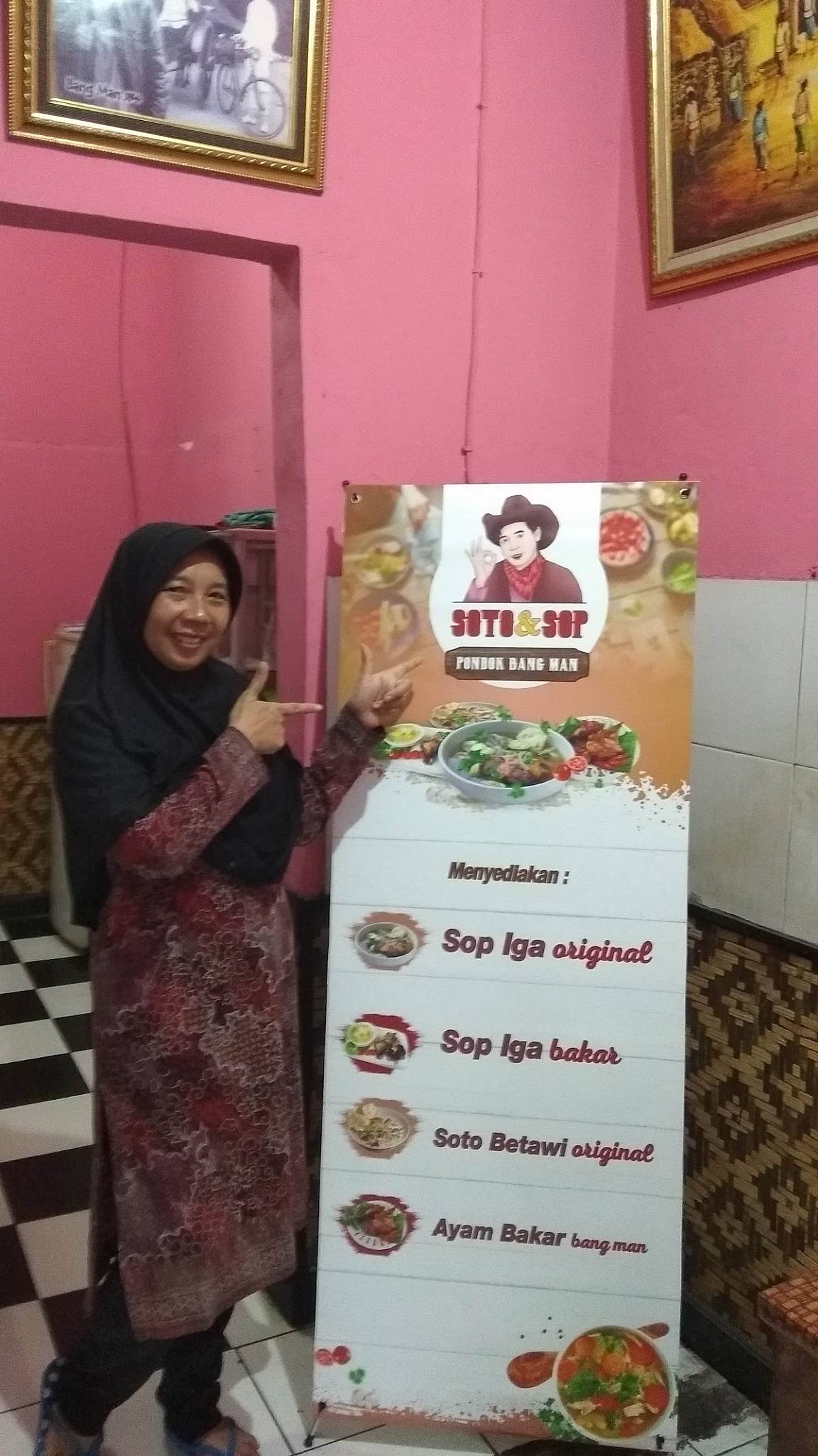 Menu at Sop Iga Bakar - Pondok Bang Man restaurant, East Jakarta