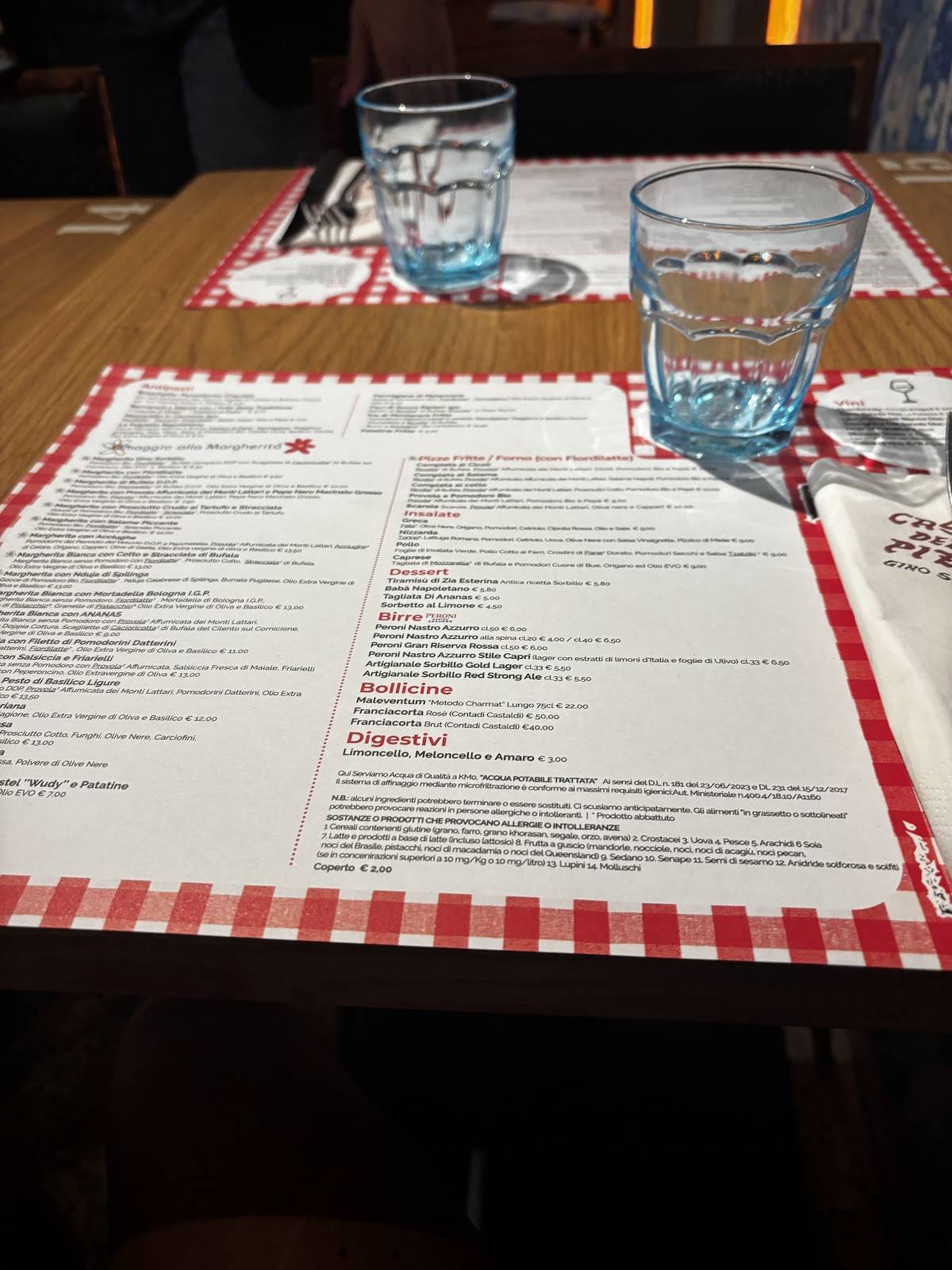Menu di Sorbillo Vomero 