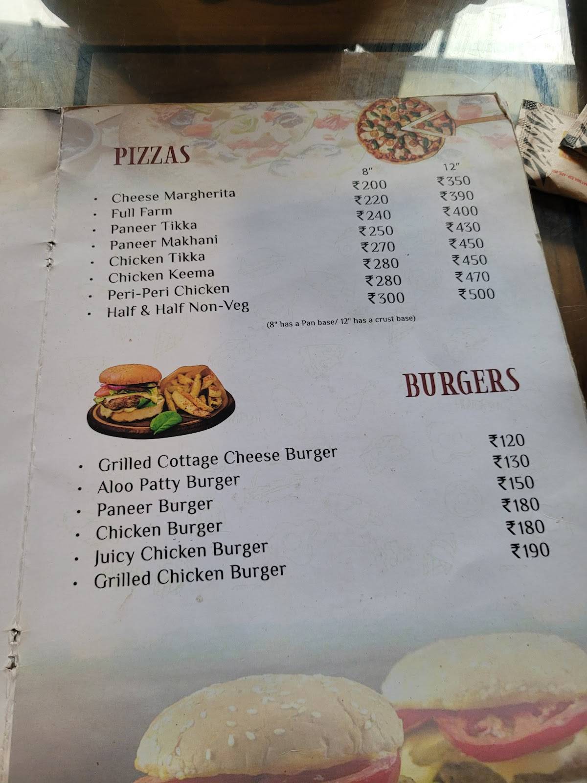 Sparsa Cafe and Co Works menu