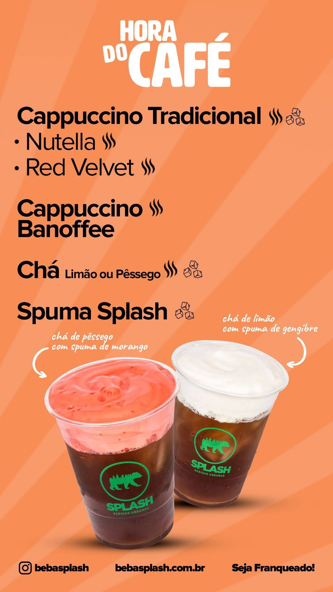 Splash Bebidas Urbanas cardápio