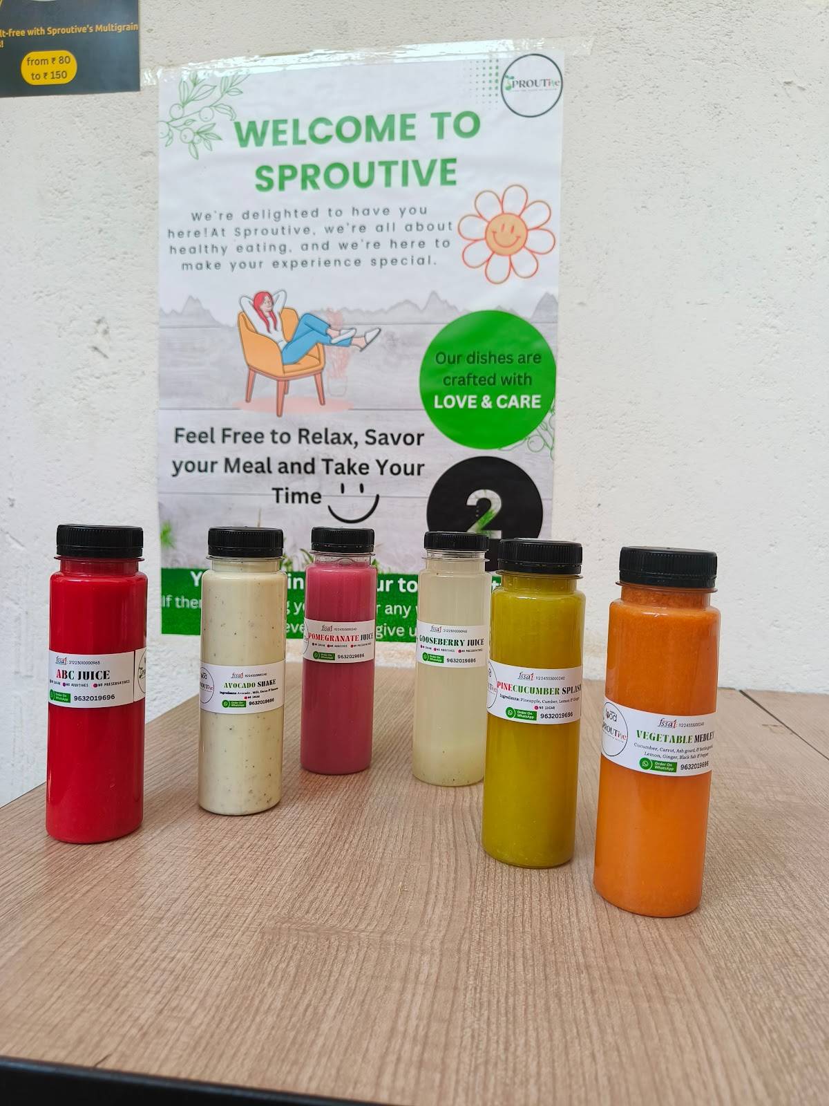 Sproutive Swasthyachintak Pvt. Ltd. menu