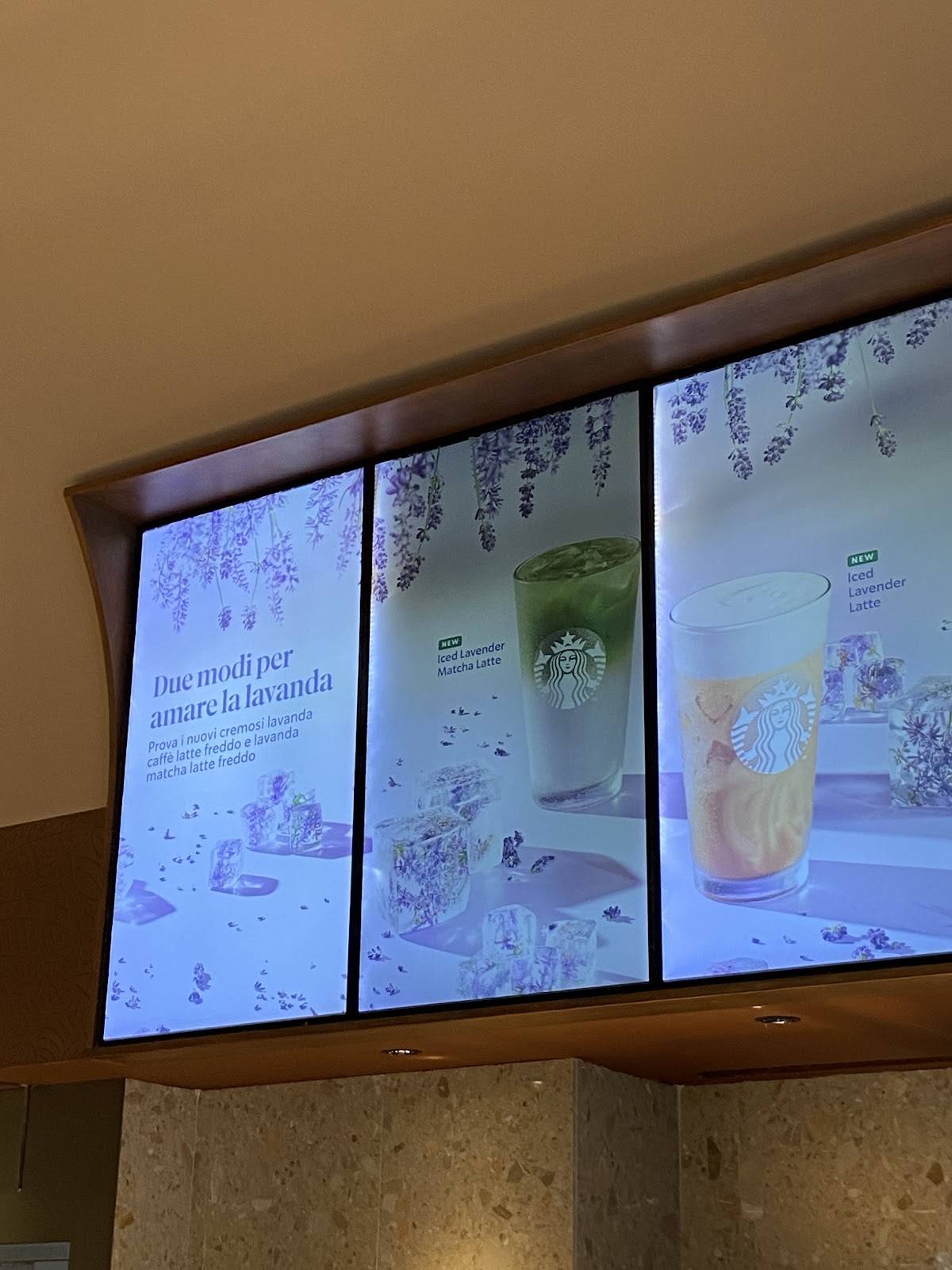 Menu di Starbucks - Milano Restelli 