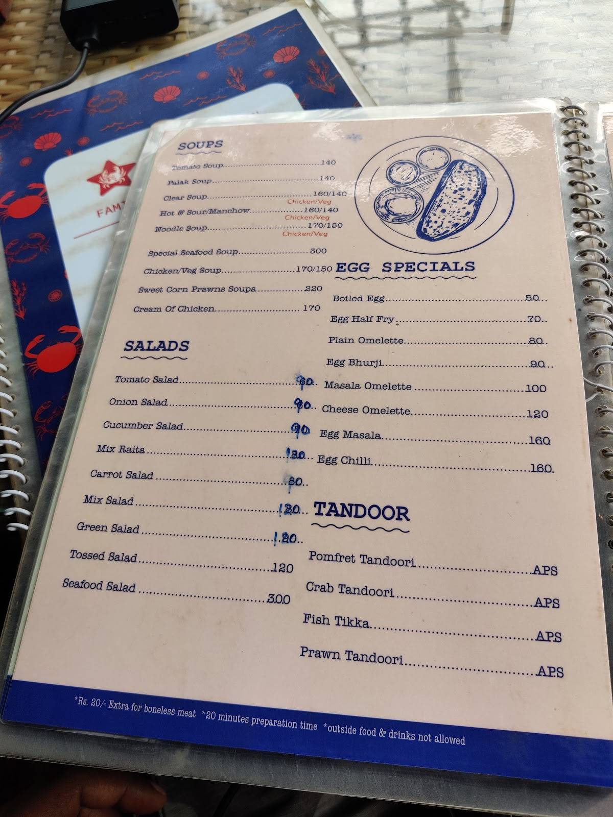 Starlight Restaurant & Bar menu