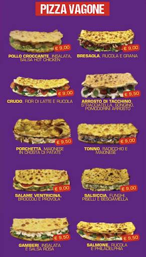 Menu di Stazione Pizza 