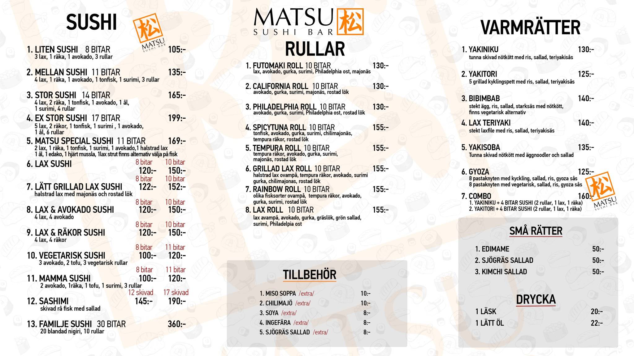 Matsu Sushi Fleminggatan 22