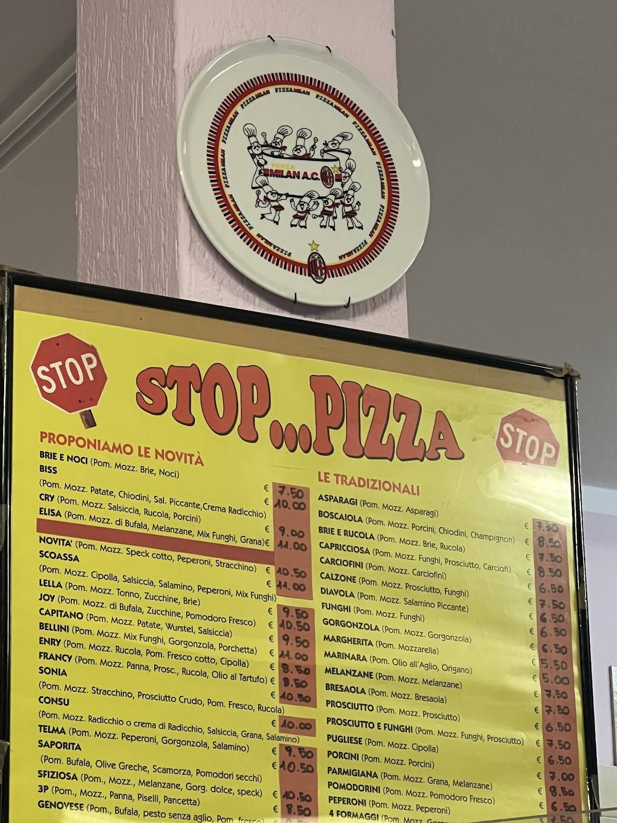 Menu di Stop...Pizza 
