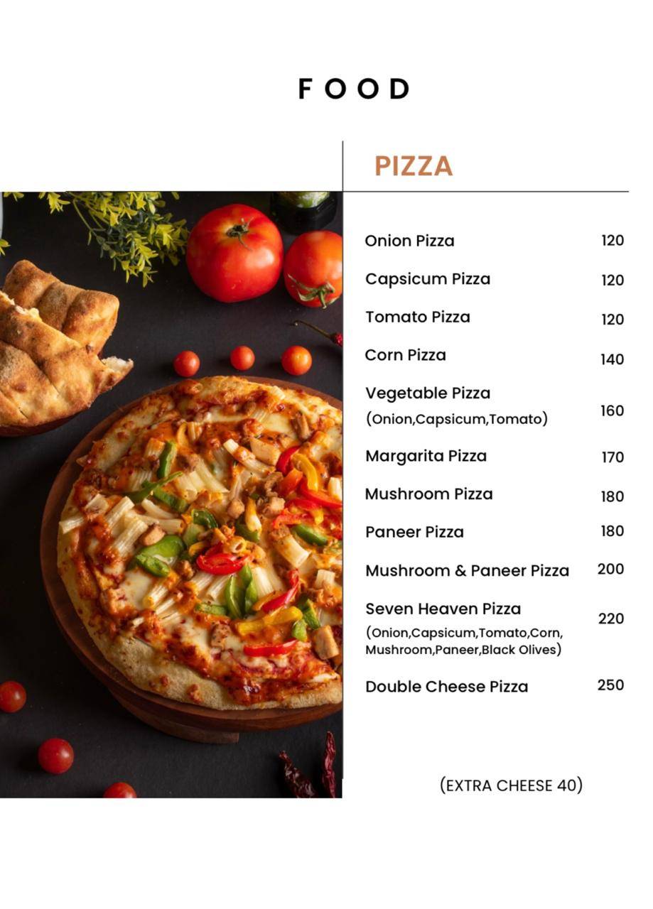 Stress Free Cafe menu