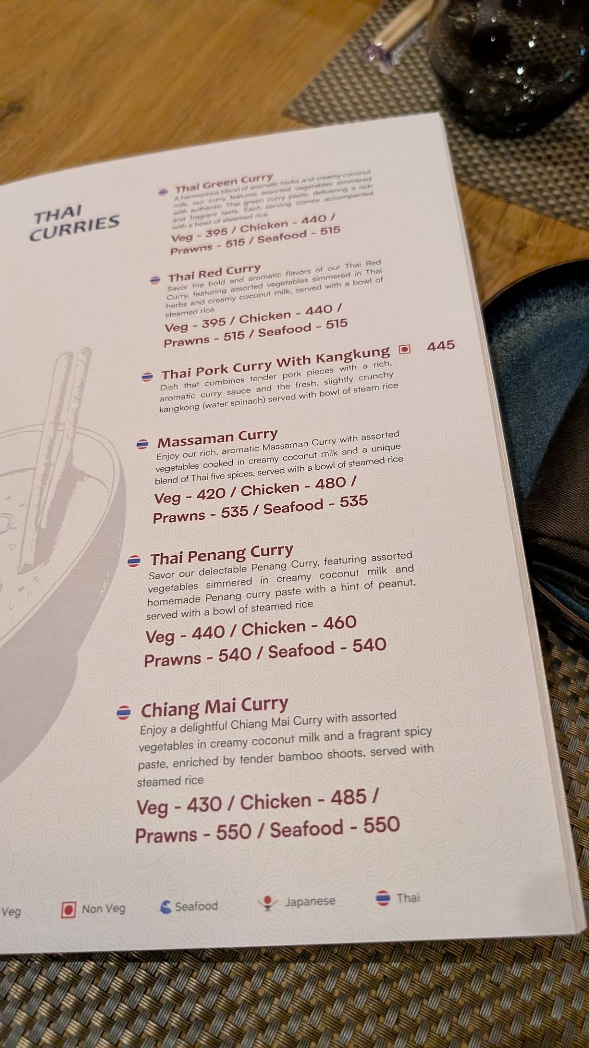 Suku - HSR Layout menu