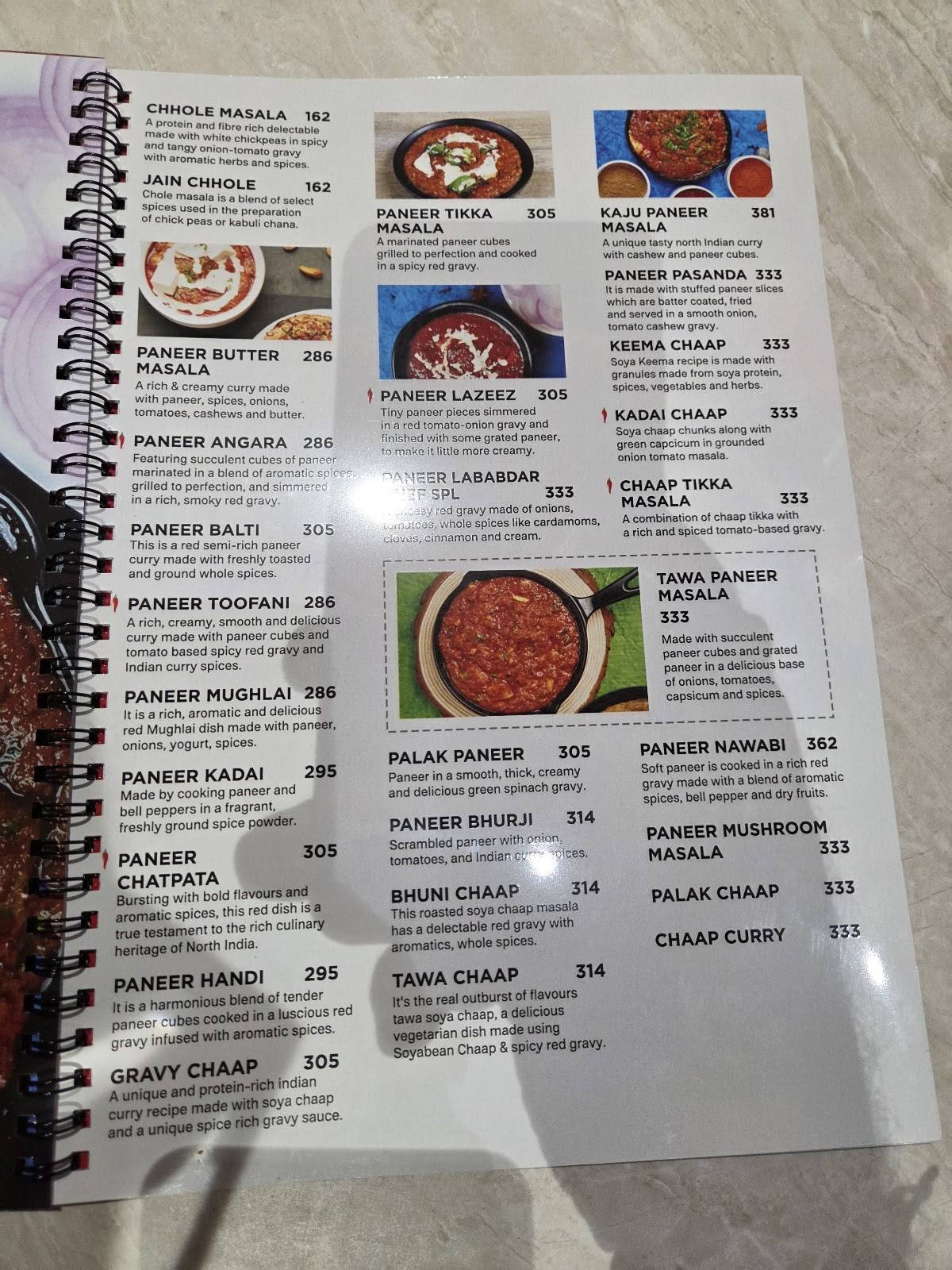 Let's Table Talk menu