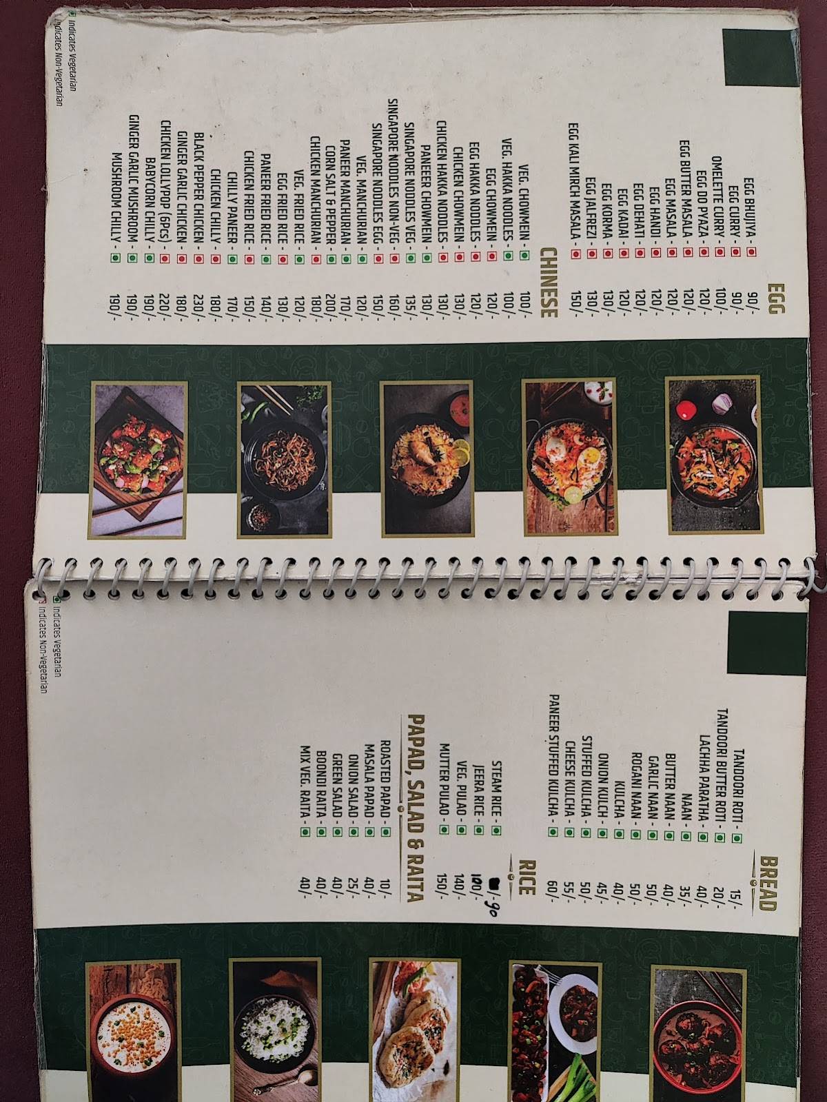 Sweet Tooth Restaurant menu