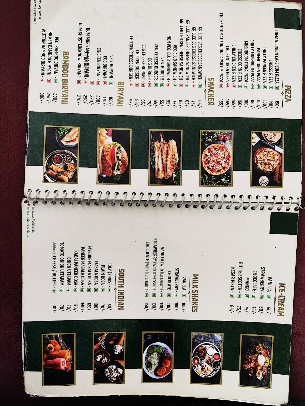 Sweet Tooth Restaurant menu