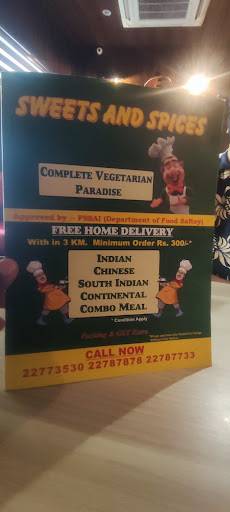 Sweets & Spices menu