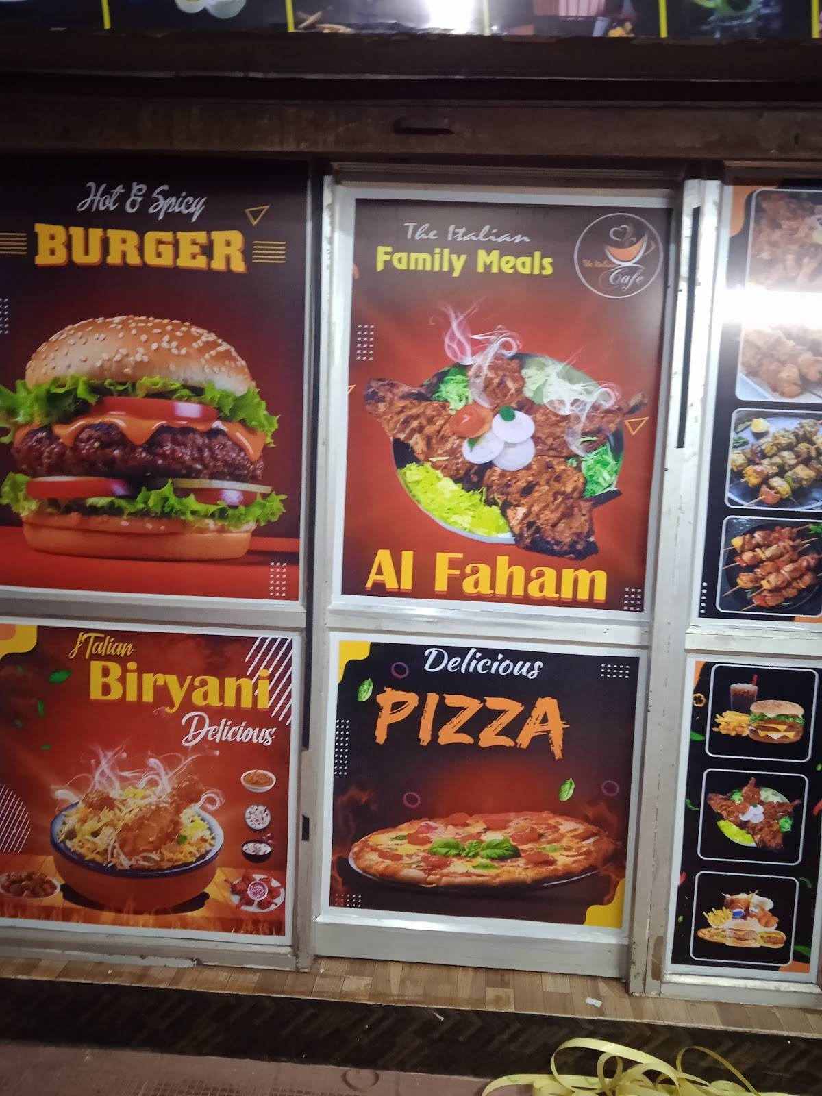 THE ITALIAN CAFE menu
