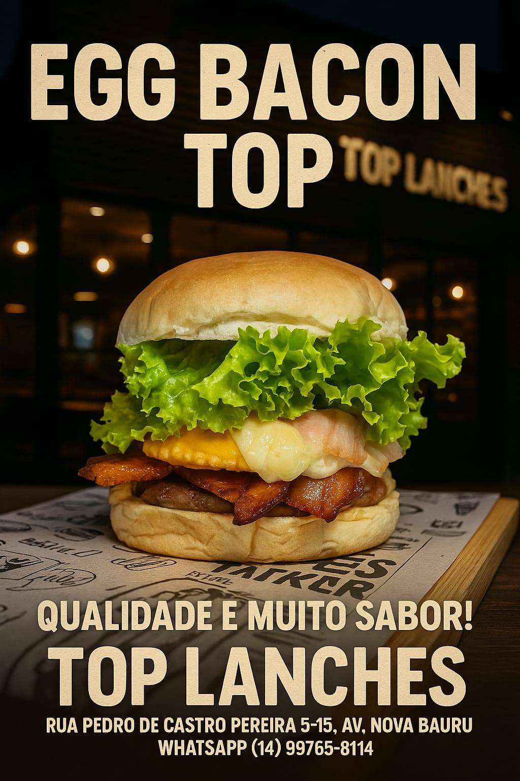 TOP LANCHES cardápio
