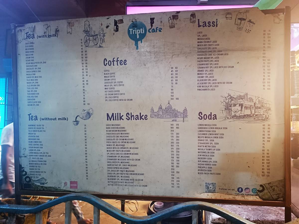 TRIPTI CAFE menu