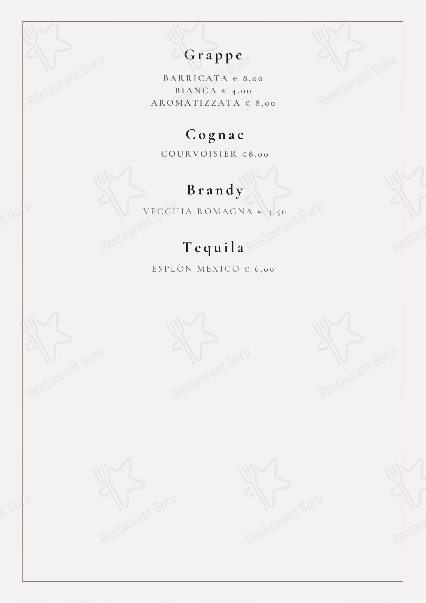 Menu di Talon Ristopub Pizzeria - Menu