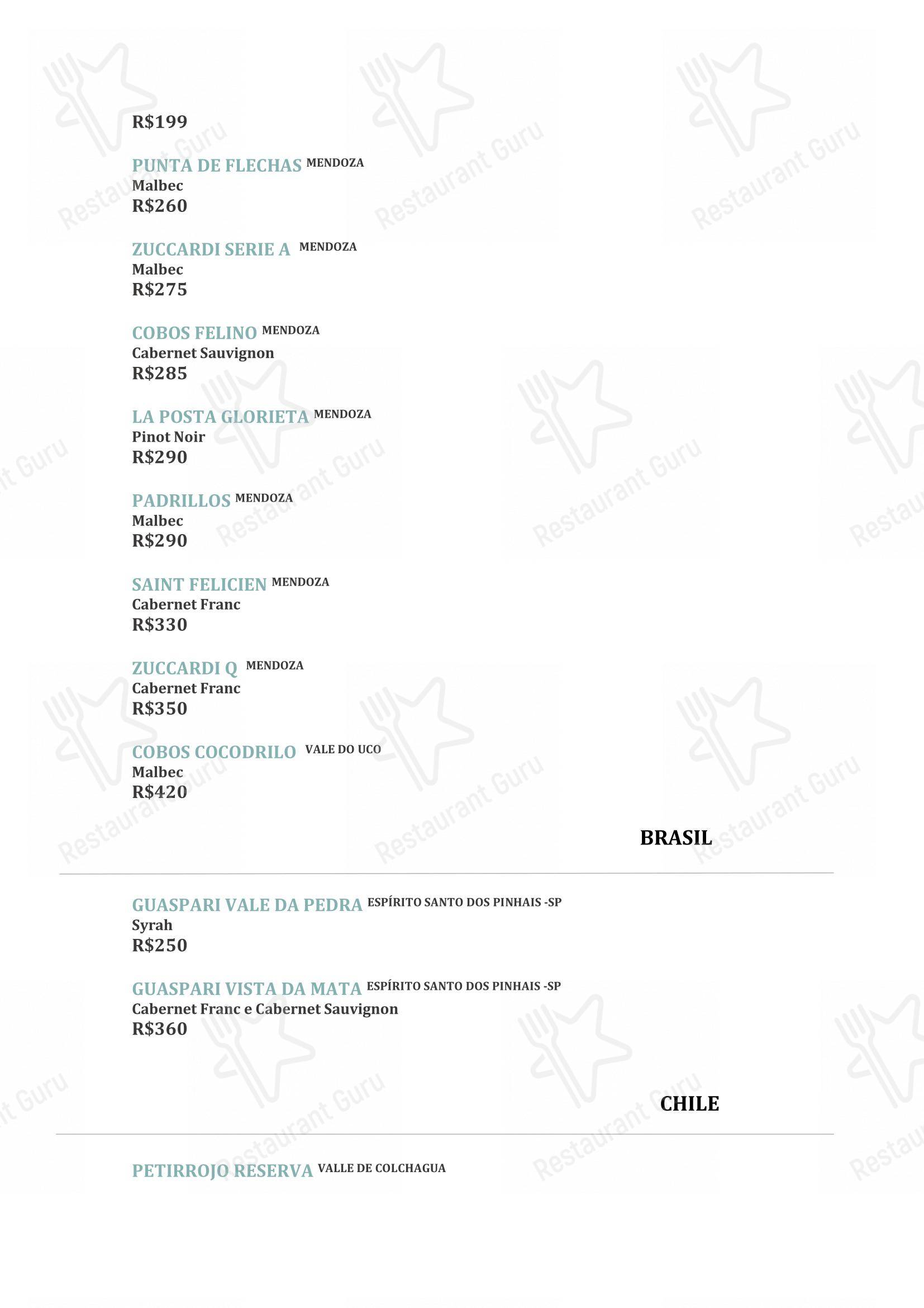 Tanit Culinária Espanhola em São Paulo - Основное меню