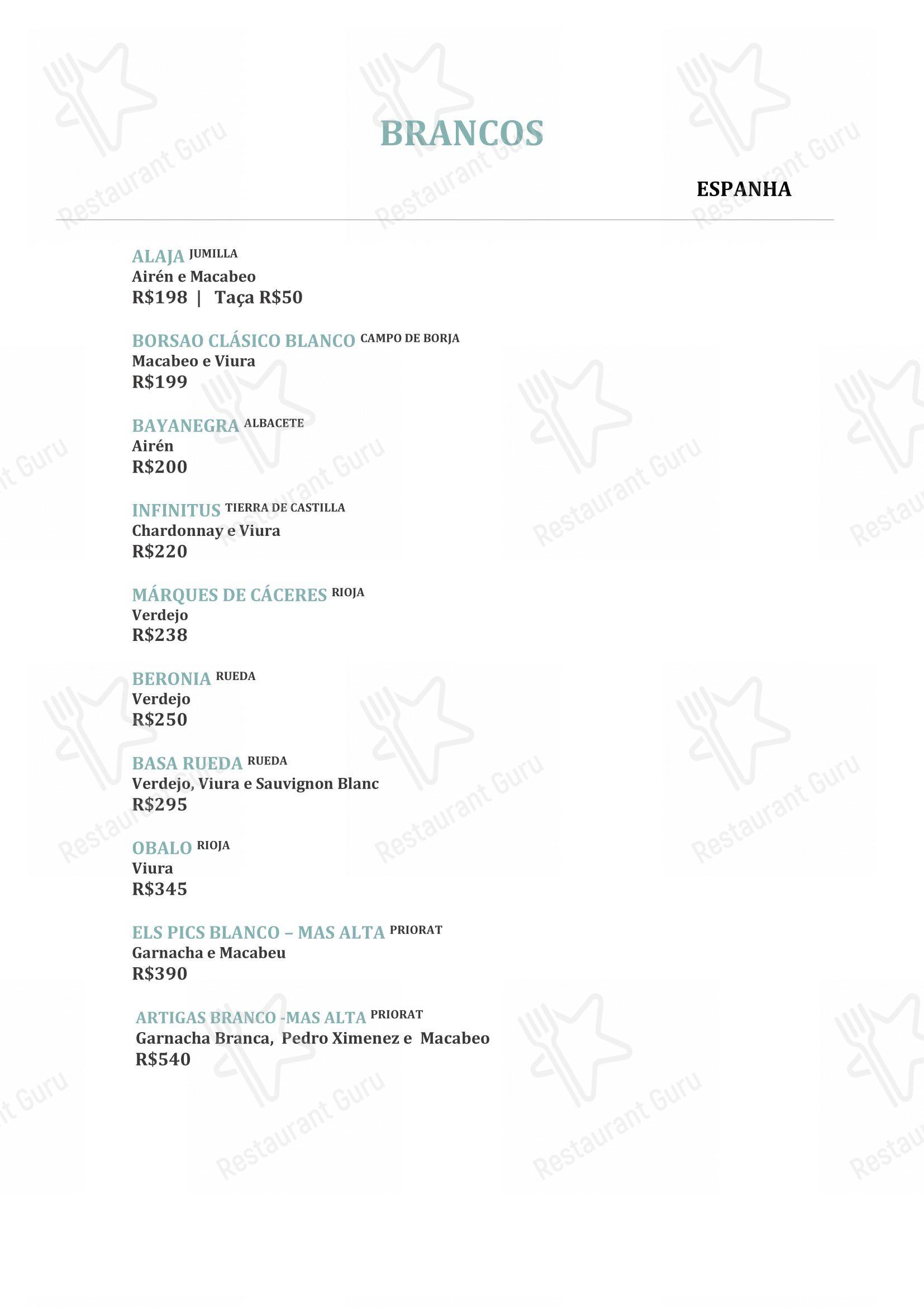 Tanit Culinária Espanhola - Основное меню