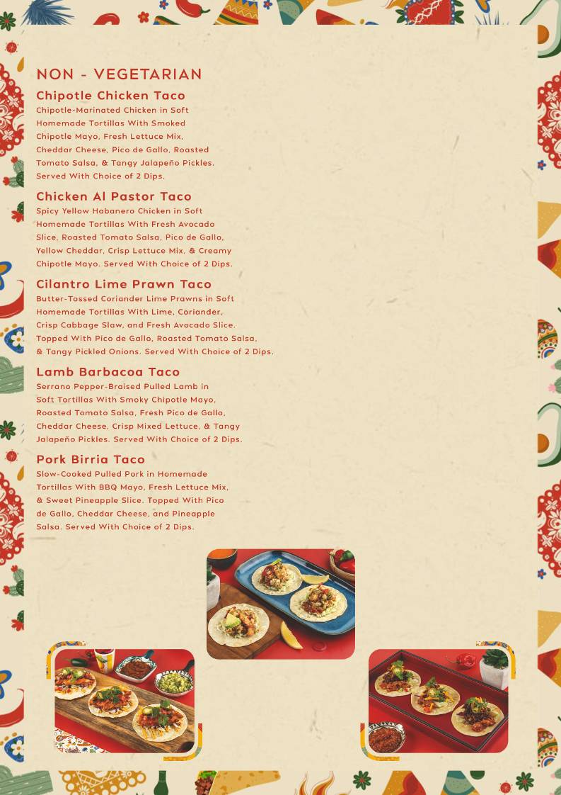Taquitos - Mexican Taqueria (By Enoki) menu