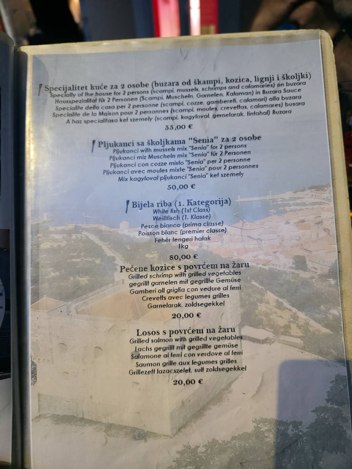 Menu di Tavern Kod Veska 