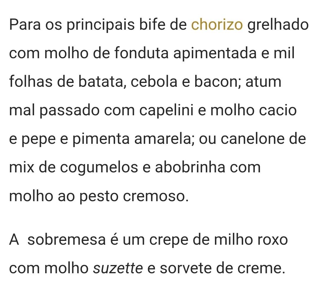 Taypá Sabores Del Perú cardápio