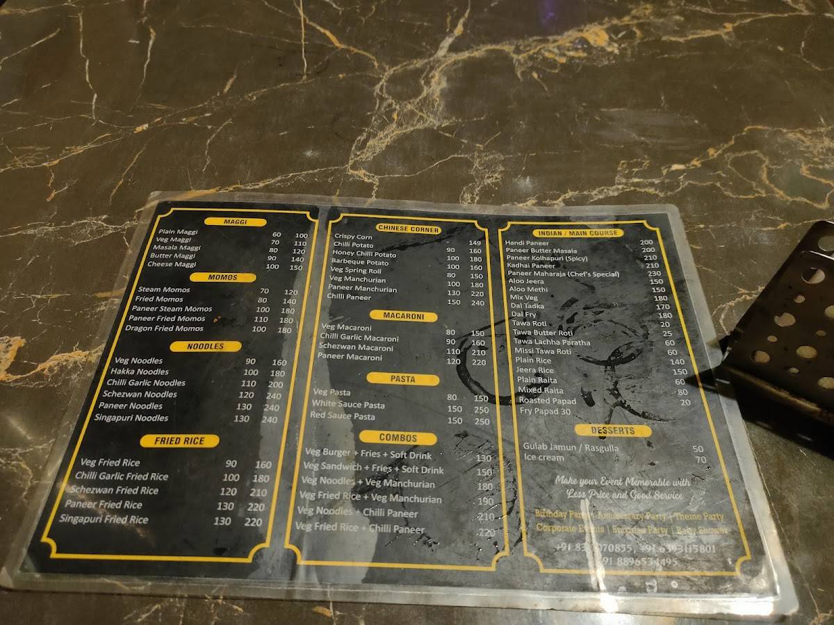 Tea Hub Tea & Snacks menu