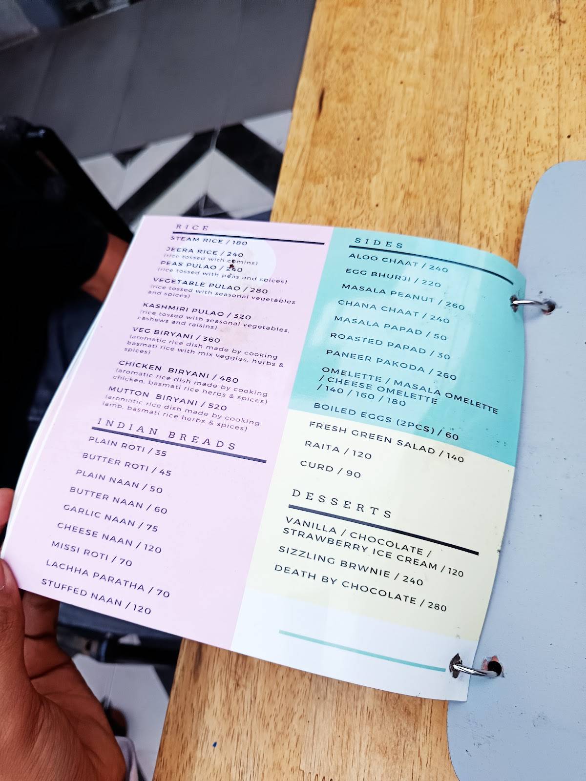 Tea’se Me - Rooftop Cafe & Bar menu