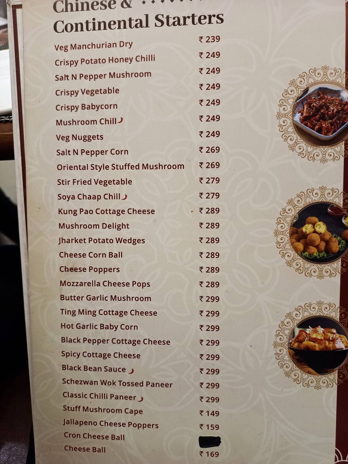 Teerth - Taste Of Veg menu