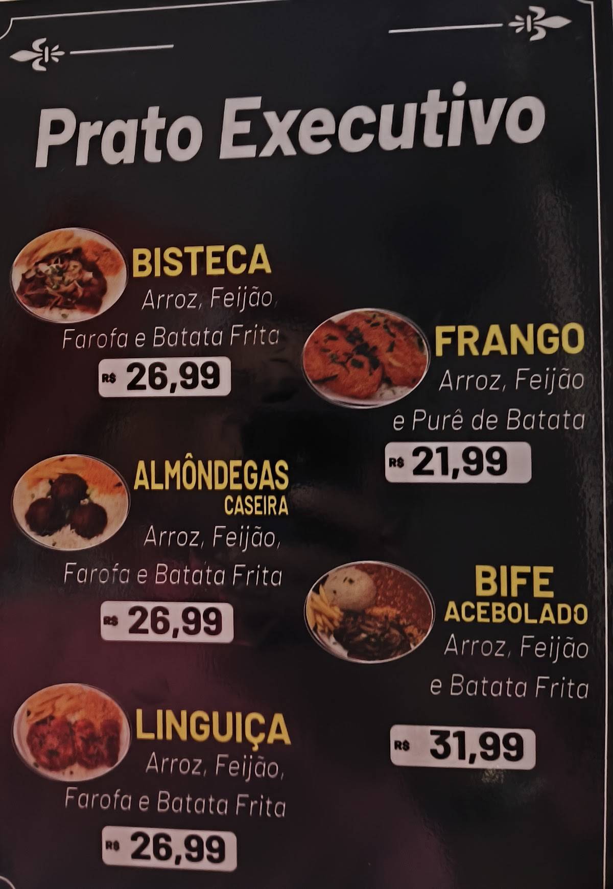 Tempero Caseiro Mais Sabor cardápio