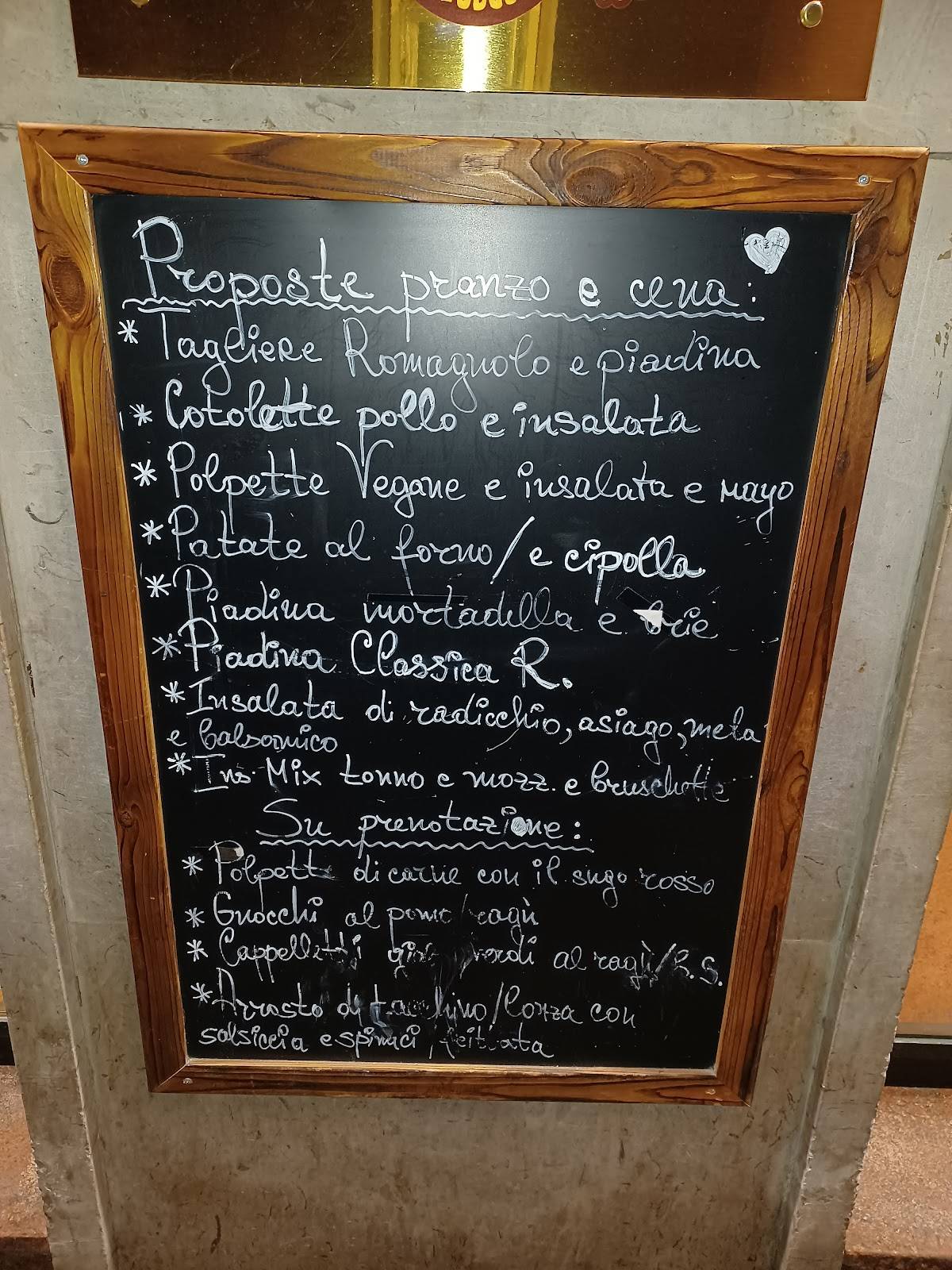 Menu de Teodora Caffè di Aldini Elvezia