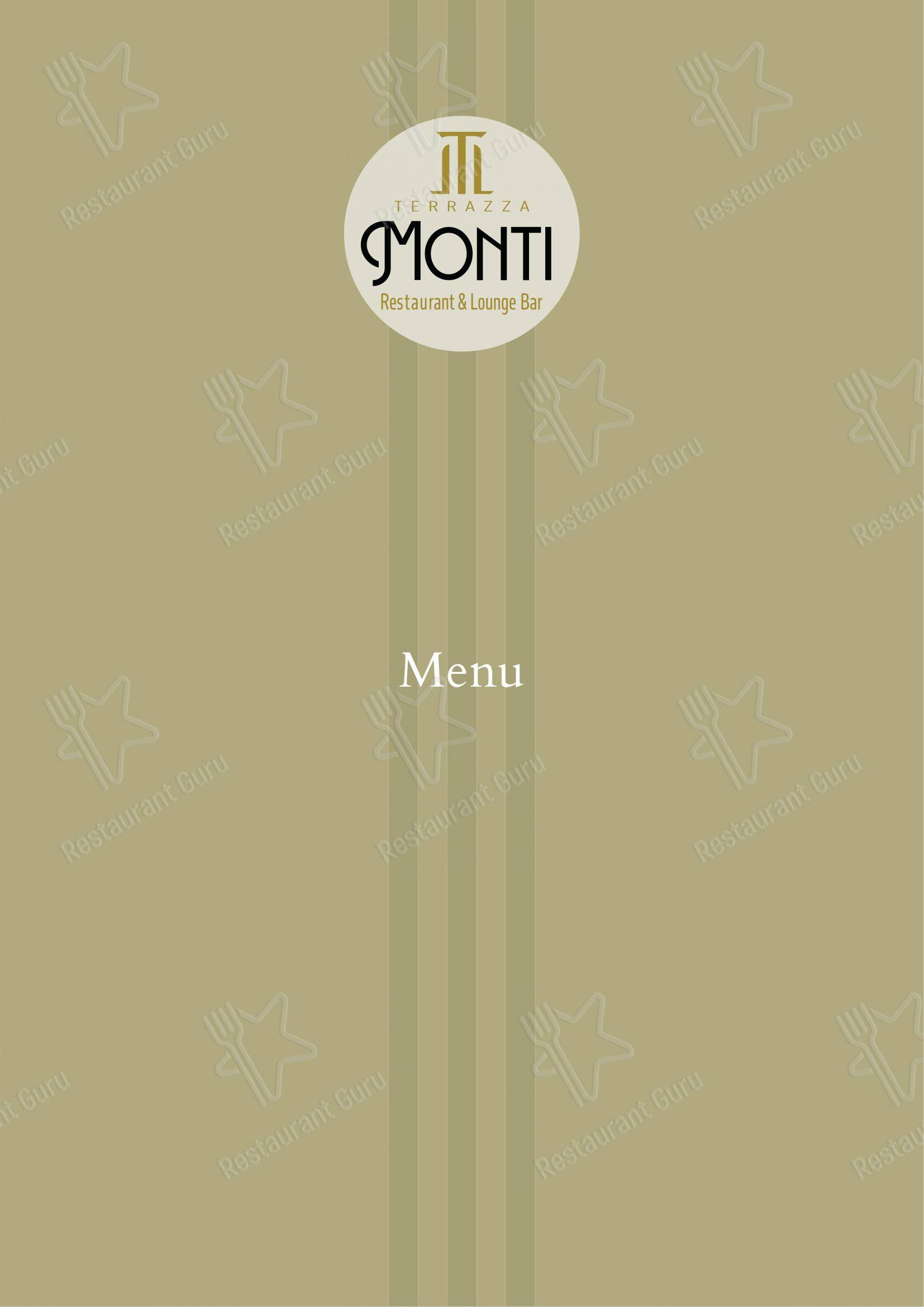 Terrazza Monti - Restaurant & Lounge Bar in Roma - Menu