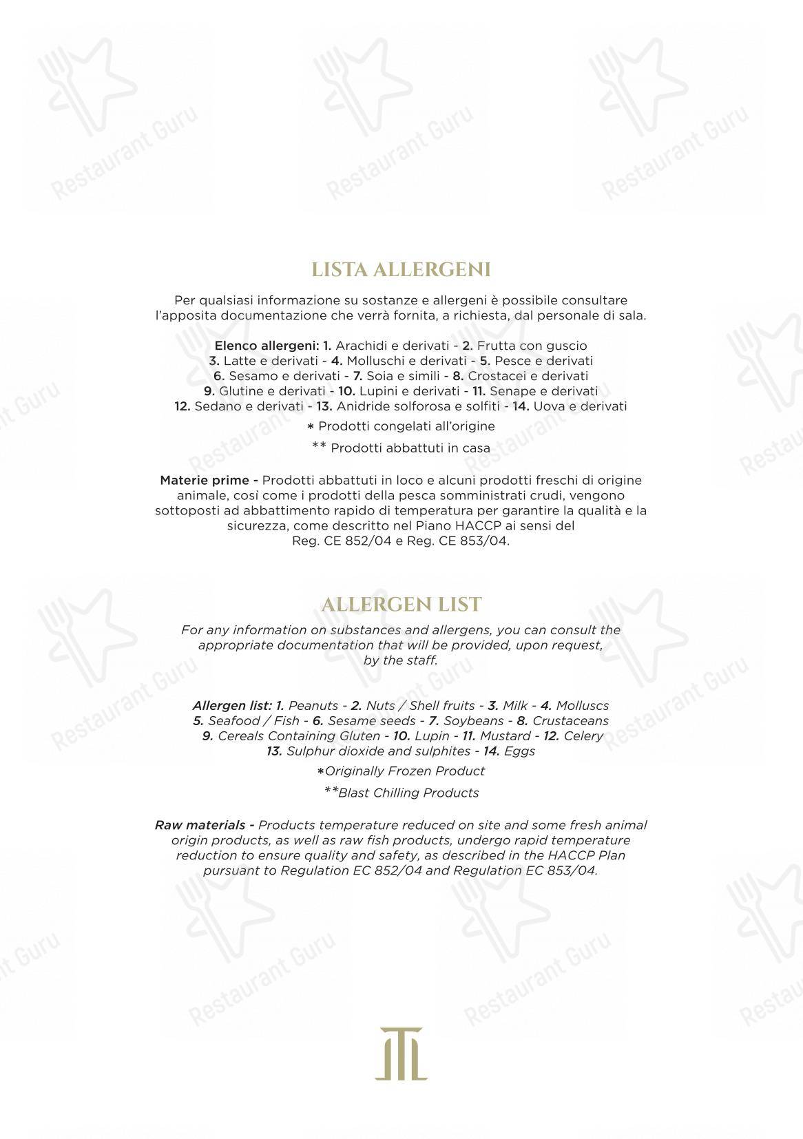 Крафт меню per Terrazza Monti - Restaurant & Lounge Bar in Roma