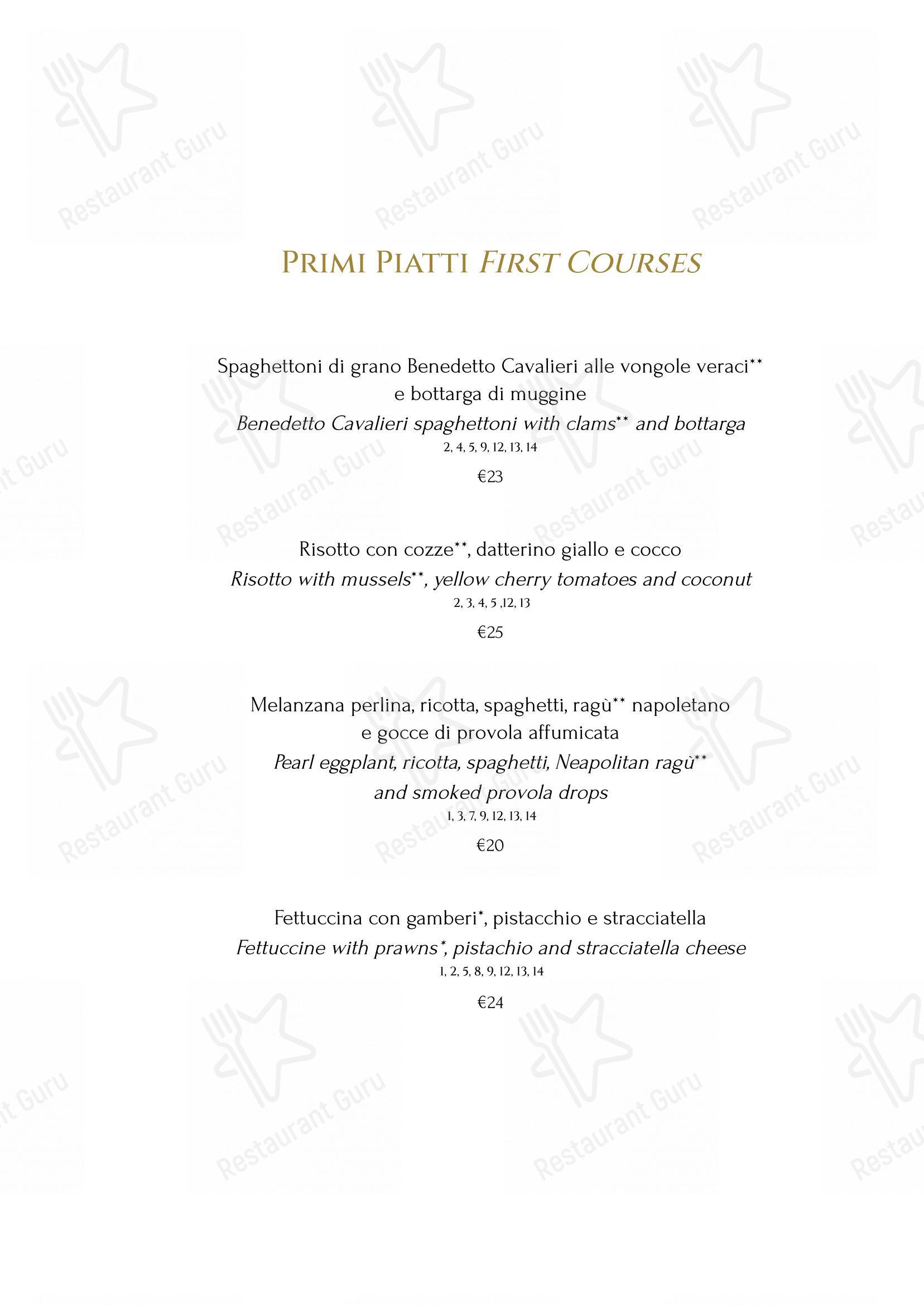 Menu di Terrazza Monti - Restaurant & Lounge Bar - Menu