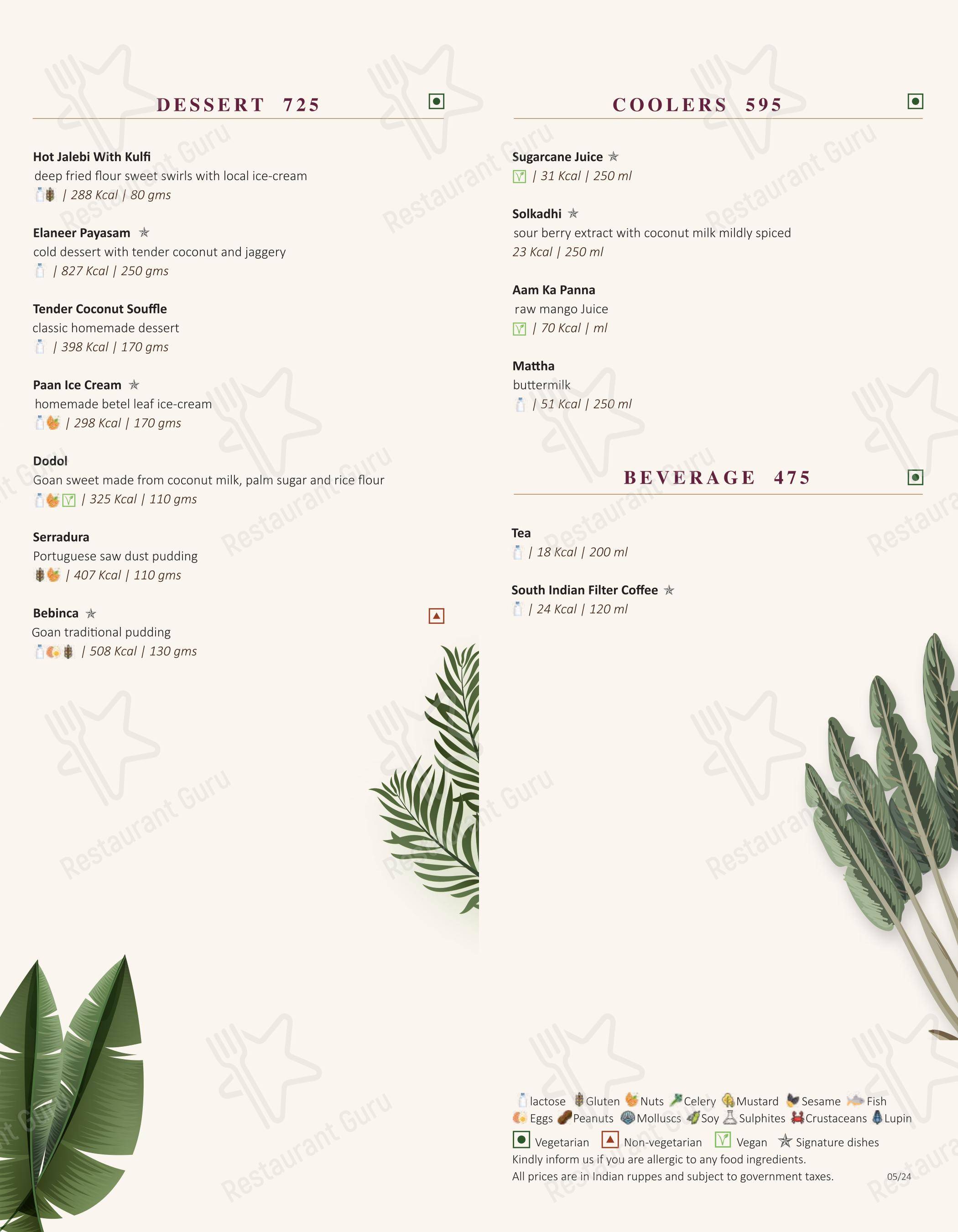 Thai Pavilion in Mumbai - Крафт меню