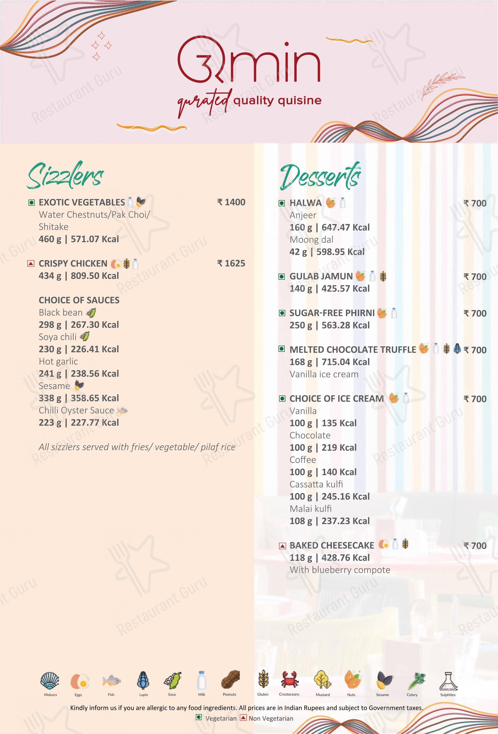 Thai Pavilion in Mumbai - 菜单