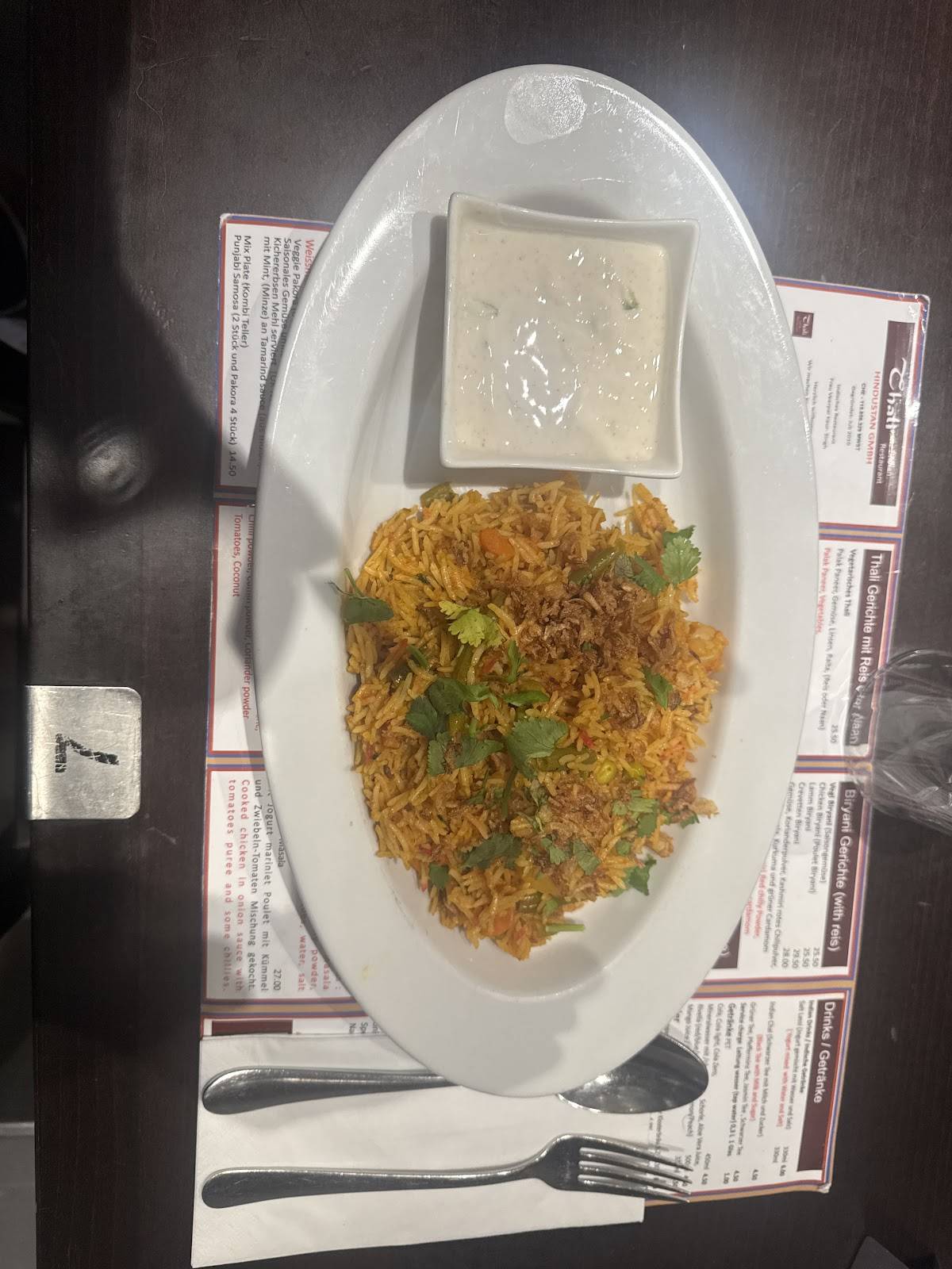 Menu di Thali 