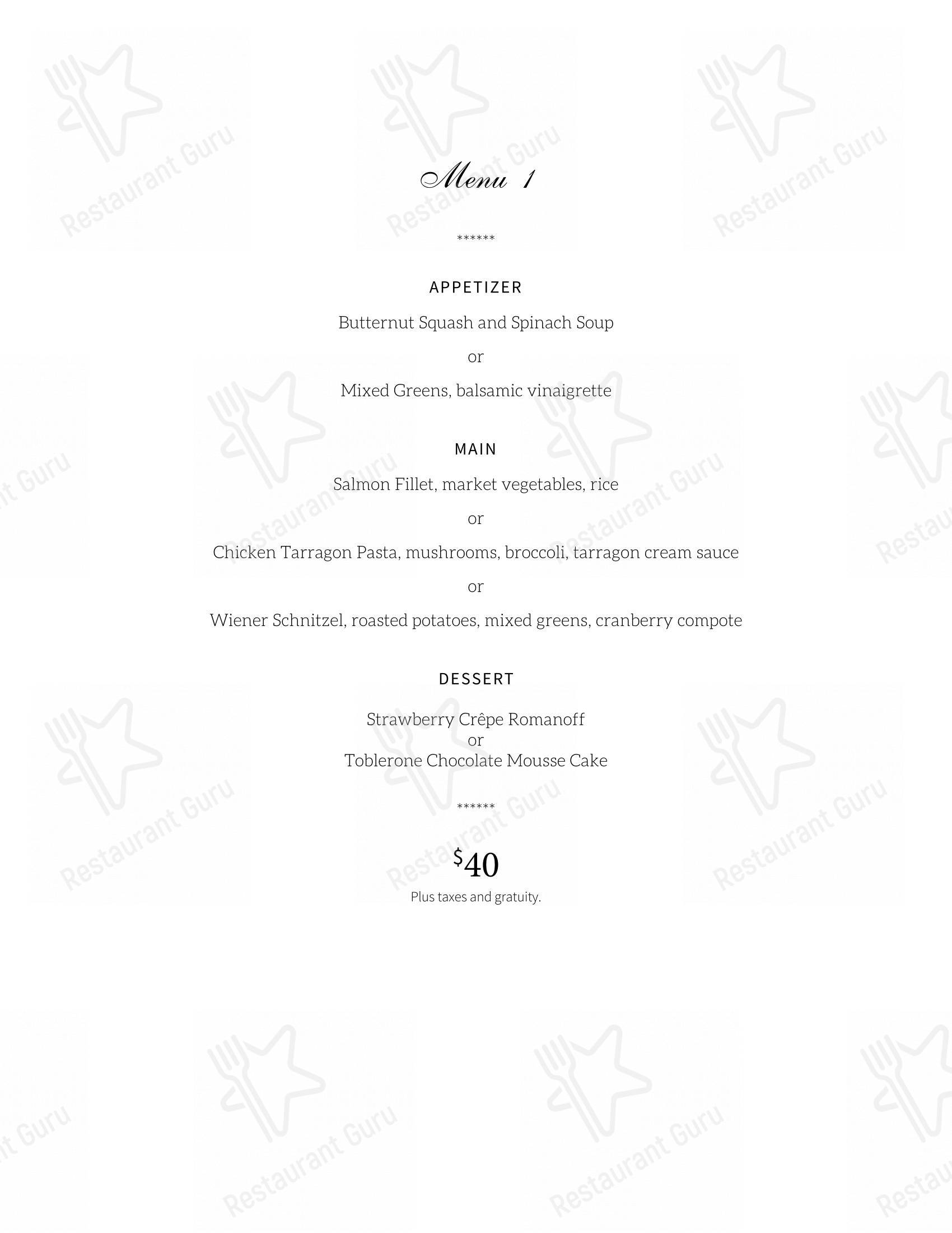 Menu pour The Apricot Tree Cafe - Коктейльная карта