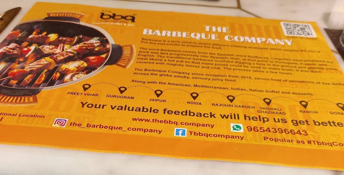 Menu at The Barbeque Company Rajouri Garden, New Delhi