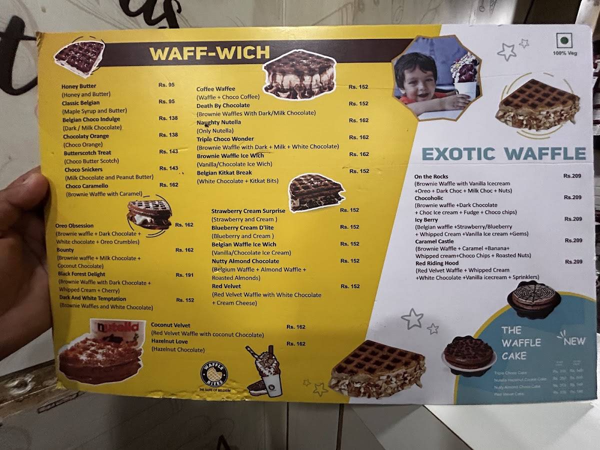 The Belgian Waffle Co menu