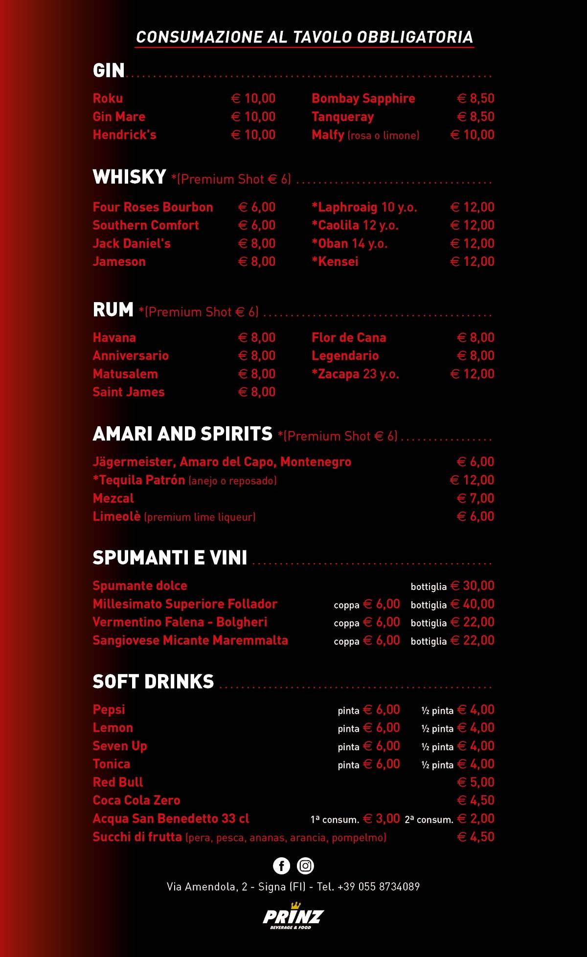 Menu di The Bombardier English Pub 