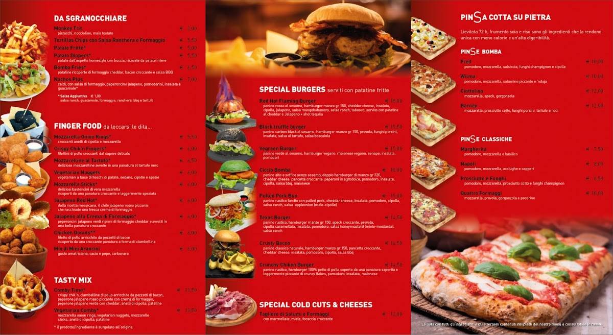 Menu di The Bombardier English Pub 