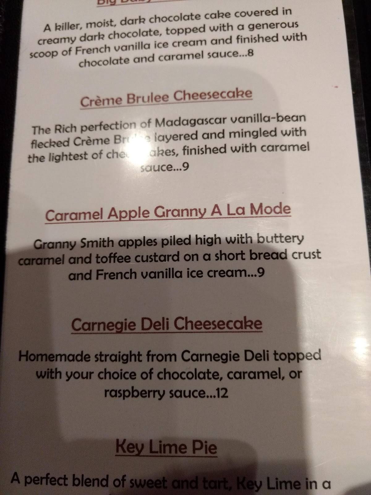 Menu at The Boundary House Restaurant, Calabash