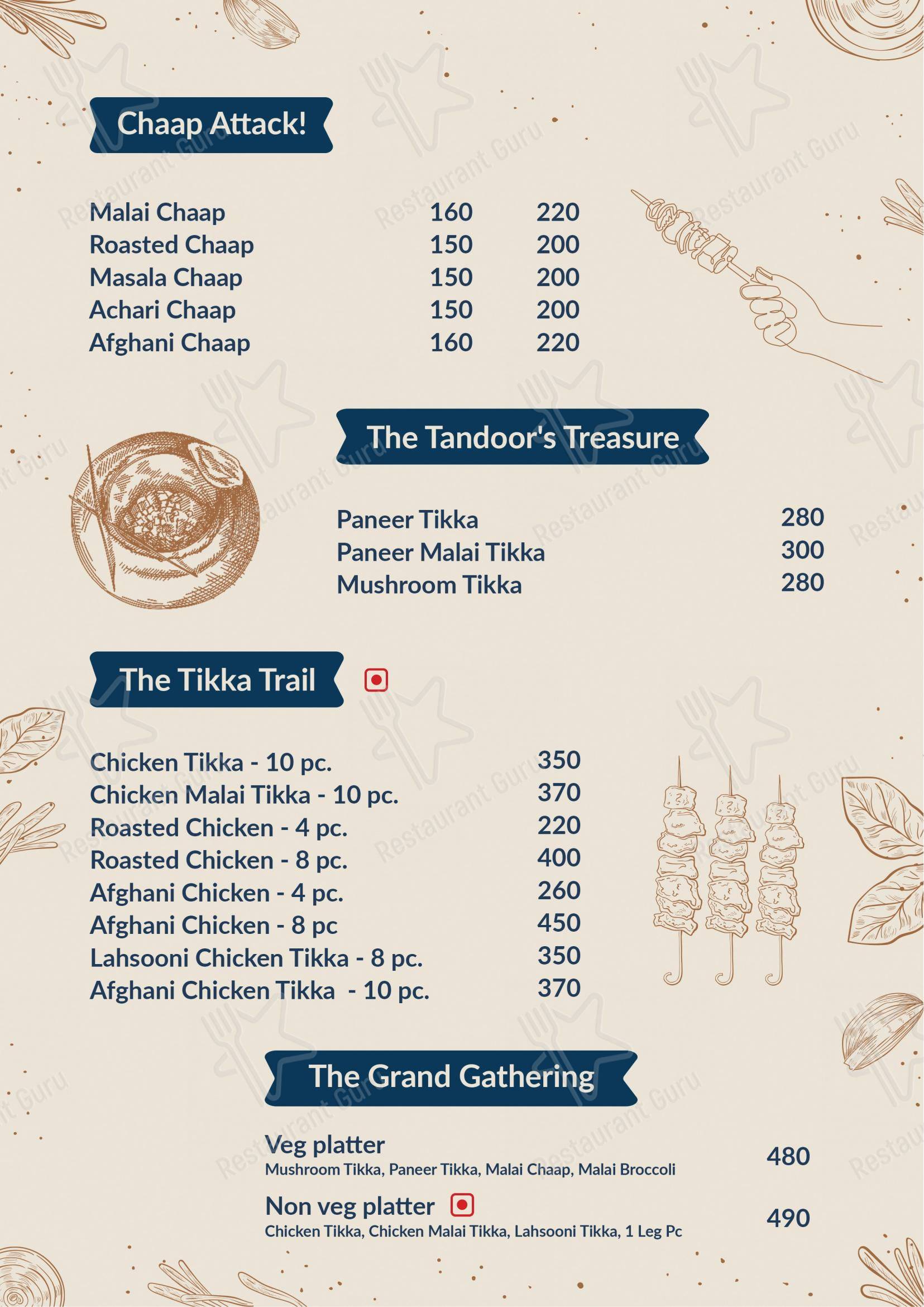 The Brar's Cafe - Menu